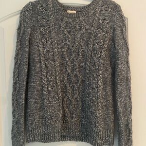 GAP Charcoal Cable Knit Sweater